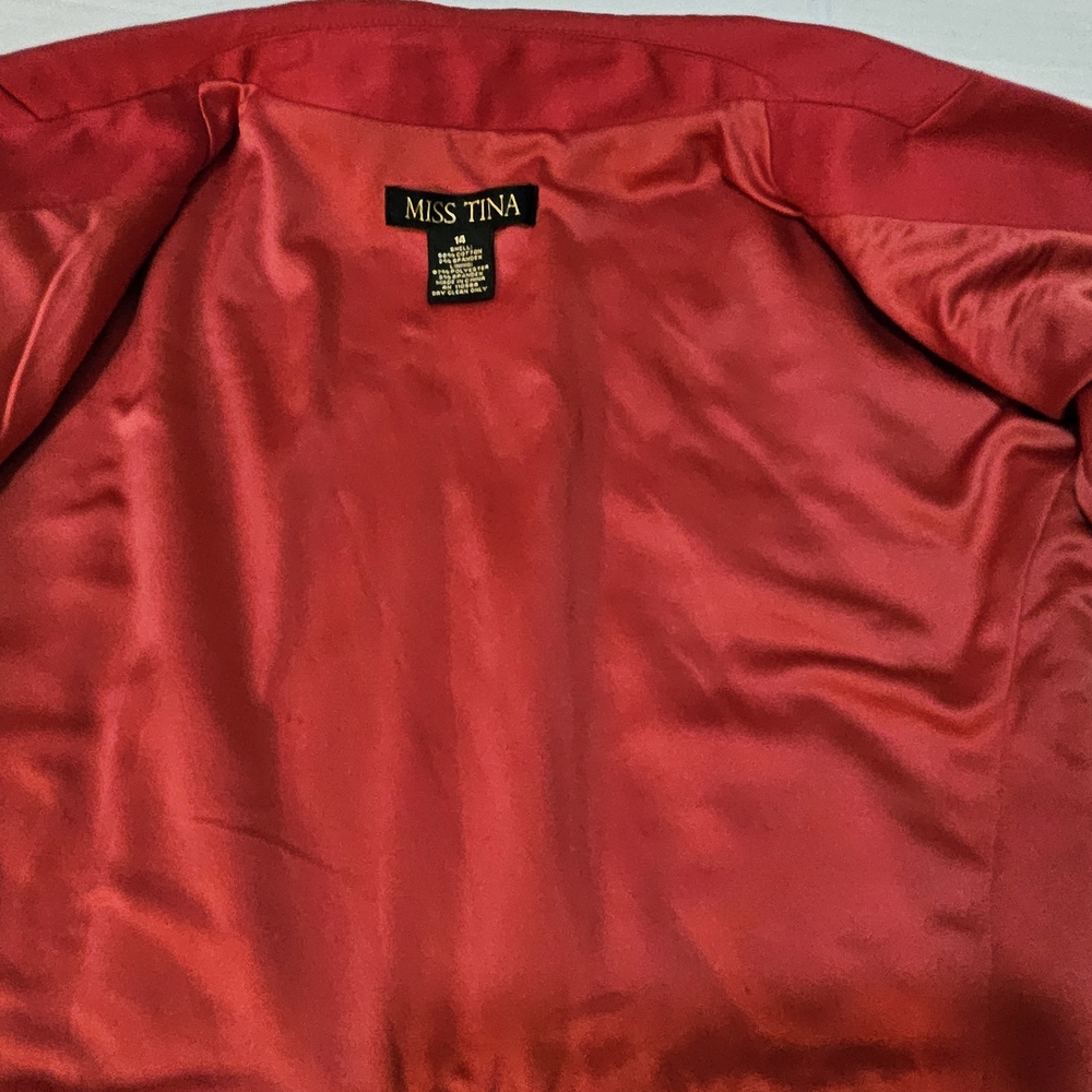 Miss Tina Red Women's Jacket - Picture 6 of 13